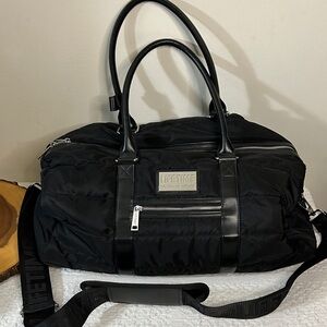 Lifetime Black Quilted Nylon Duffel / Athletic Bag with shoulder strap unisex